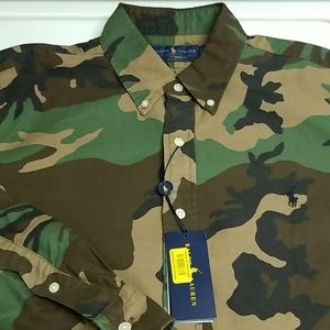 Camo Button Down